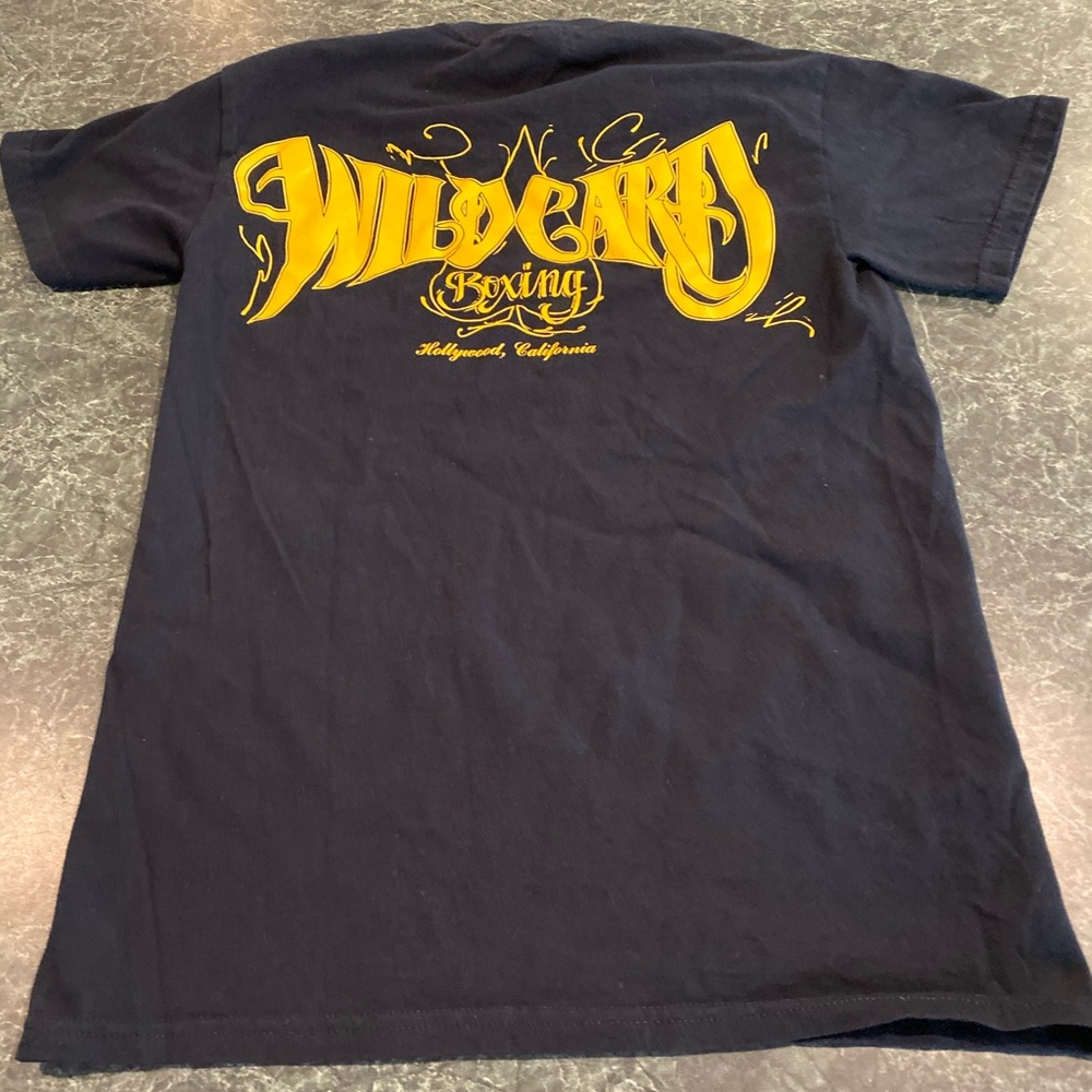 Wild Card Boxing Gym Black & Yellow Tee Size Small